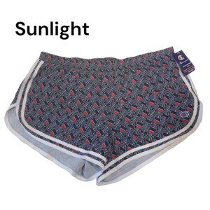 Champion Women Athletic Shorts Double Dry Moisture-Wicking SZ XL Monogram print